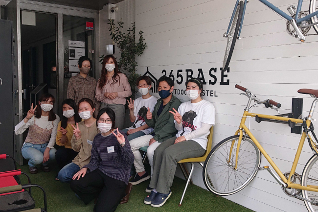 ▲浜松市第1号のおてつたび先となった”365BASE outdoor hostel”さん