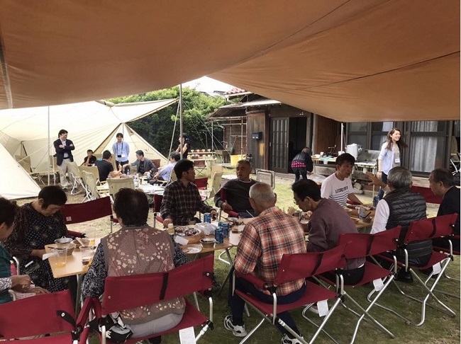 ▲伊豆サテライトオフィスでバーベキュー大会を開催