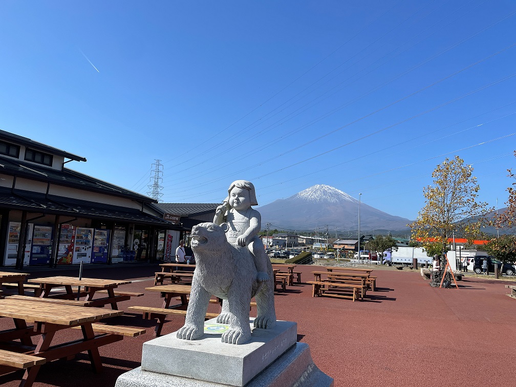 ▲小山町から望む富士山
